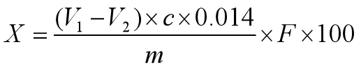 蛋白质含量的计算公式